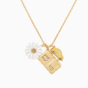 Kate spade off we go girls trip charm necklace